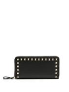 Matchesfashion.com Valentino - Rockstud Leather Continental Wallet - Womens - Black