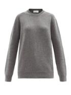 Ladies Rtw Raey - Crew-neck Recycled-cashmere Boyfriend Sweater - Womens - Grey