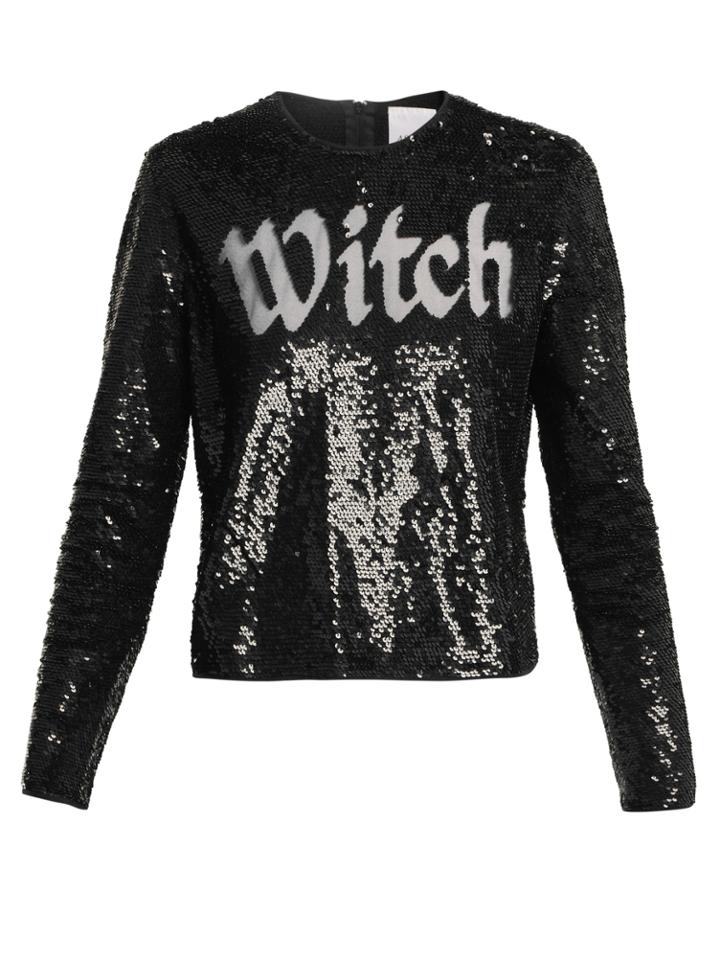 Ashish Round-neck Sequin-embellished Top