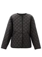 Matchesfashion.com Totme - Dublin Diamond-quilted Soft-shell Jacket - Womens - Black