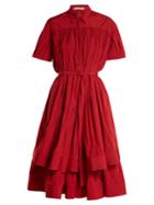 Brock Collection Danika Double-layer Cotton Midi Dress