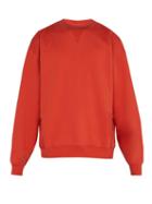 Matchesfashion.com Acne Studios - Flogho Crew Neck Cotton Sweatshirt - Mens - Red