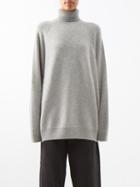 Raey - Raglan Wool-blend Roll-neck Jumper - Womens - Grey