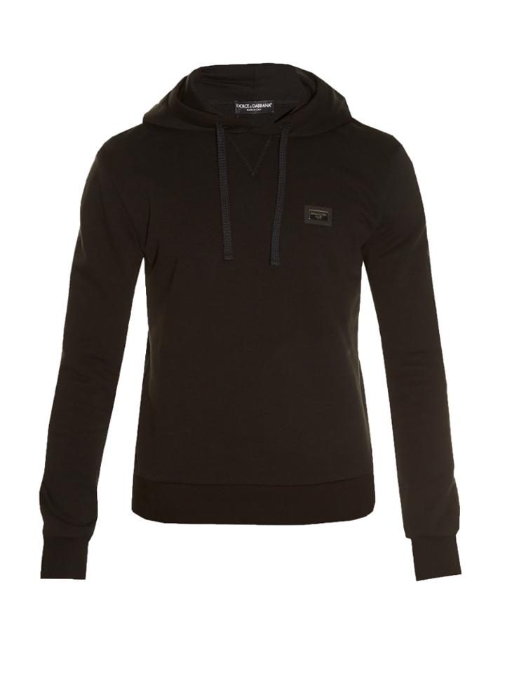 Dolce & Gabbana Logo-plaque Hooded Sweatshirt
