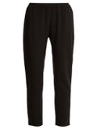 Stella Mccartney Tamara Tapered-leg Stretch-crepe Cady Trousers