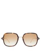 Matchesfashion.com Isabel Marant Eyewear - Windsor Square Tortoiseshell-acetate Sunglasses - Womens - Tortoiseshell