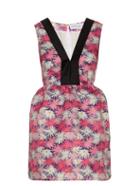 Caterina Gatta Contrast-neckline Daisy-print Dress