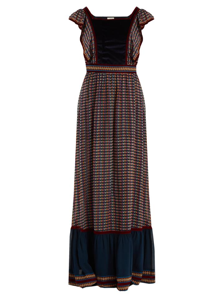 Talitha Alicia Ashanti-print Silk Dress