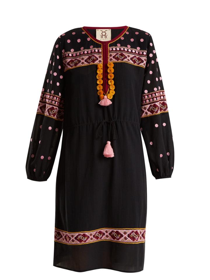 Figue Savannah Embroidered Cotton-blend Dress