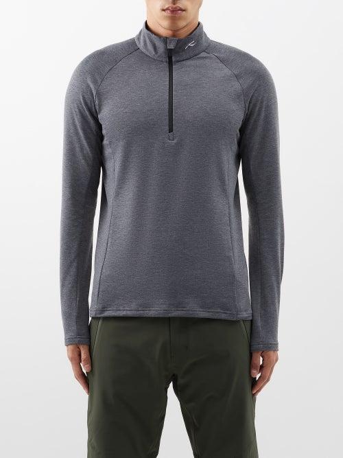 Kjus - Trace Half-zip Thermal Base-layer Top - Mens - Grey