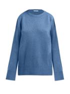 Matchesfashion.com The Row - Sibel Wool And Cashmere Blend Sweater - Womens - Blue