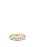 Jessica Mccormack - Eternity Cut-down Small Diamond & 18kt Gold Ring - Womens - Gold Multi