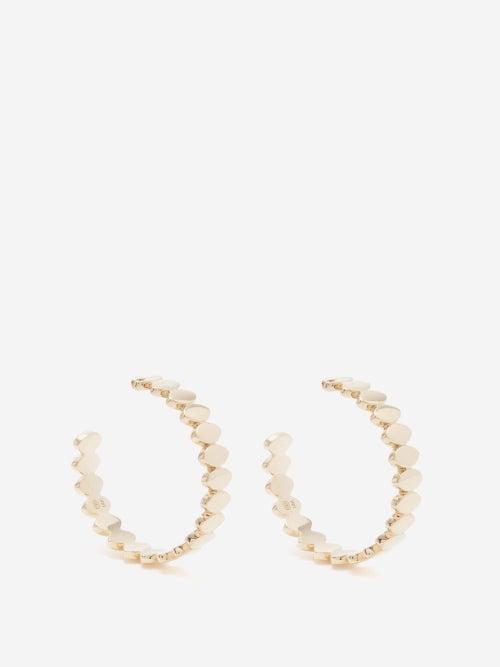 Sydney Evan - Pure Marquise Medium 14kt Gold Earrings - Womens - Gold
