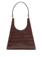 Matchesfashion.com Staud - Rey Crocodile Embossed Leather Bag - Womens - Brown