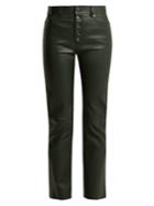 Joseph Cropped Leather Trousers