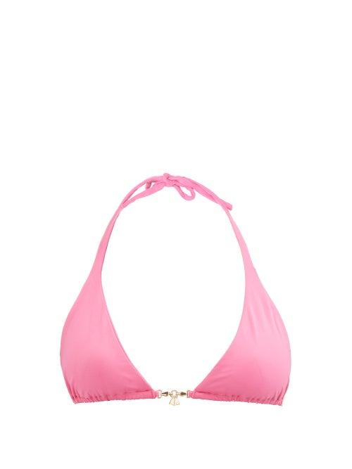 Melissa Odabash - Dubai Triangle Bikini Top - Womens - Bright Pink