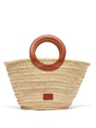 Matchesfashion.com Zeus + Dione - Scorpio Leather Trim Raffia Basket Bag - Womens - Tan Multi