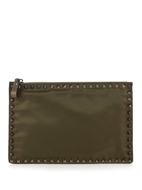 Valentino Rockstud-embellished Pouch