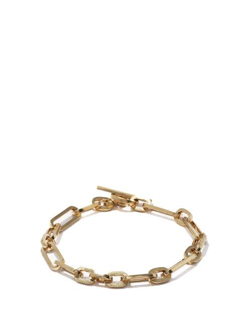 Matchesfashion.com M Cohen - The Cuadro 18kt Gold Bracelet - Mens - Yellow Gold
