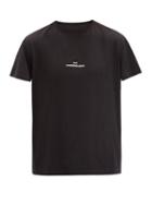 Matchesfashion.com Maison Margiela - Logo-embroidered Cotton T-shirt - Mens - Black