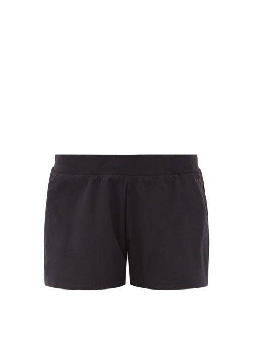 Matchesfashion.com Falke - Logo-print Technical Shorts - Womens - Black
