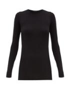 Matchesfashion.com Atm - Ribbed Micromodal T Shirt - Womens - Black