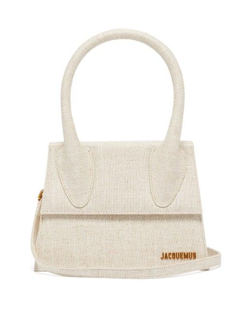 Matchesfashion.com Jacquemus - Grand Chiquito Canvas Handbag - Womens - Beige