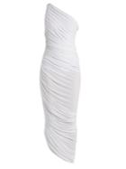 Norma Kamali Diana Asymmetric Midi Dress