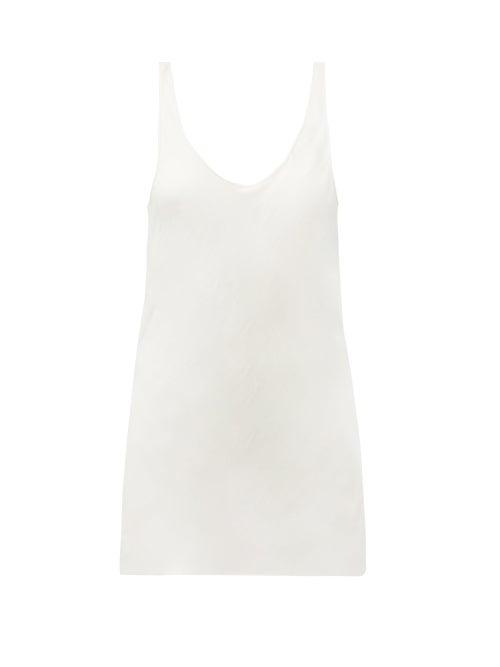 Matchesfashion.com Gabriela Hearst - Kori Scoop-neck Twill Camisole - Womens - Ivory