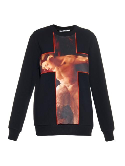 Givenchy Fauno-print Cotton-jersey Sweatshirt