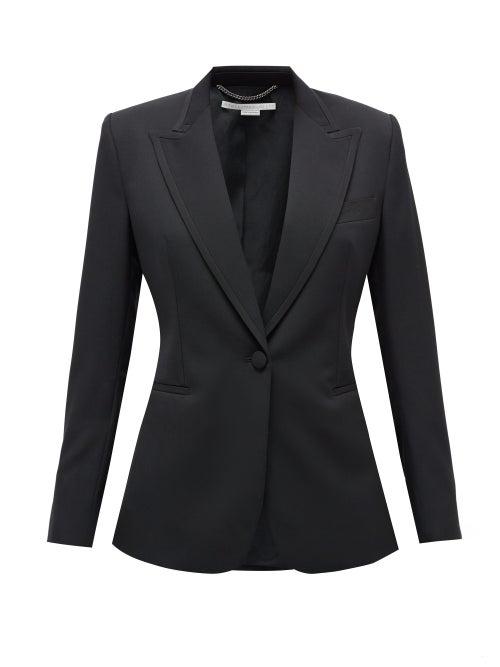 Matchesfashion.com Stella Mccartney - Single-breasted Wool-twill Blazer - Womens - Black