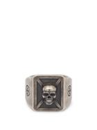 Matchesfashion.com Vetements - Skull Sterling Silver Ring - Mens - Silver