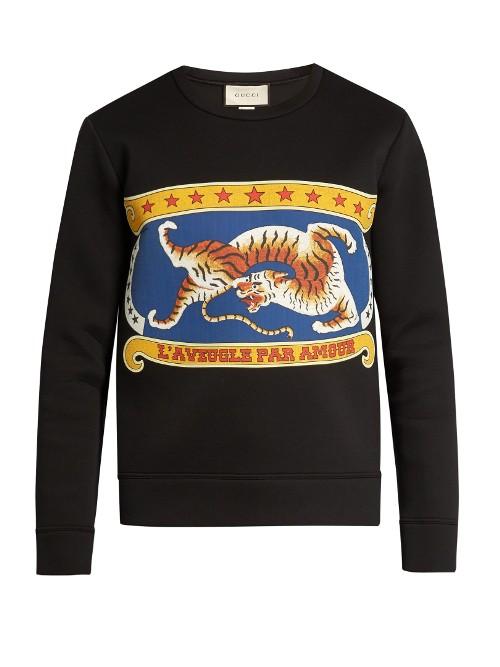 Gucci Circus-print Cotton Sweatshirt