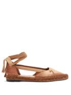 Castañer X Manolo Blahnik Satin Flats