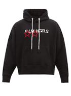 Palm Angels - Racing Star Logo-embroidered Hooded Sweatshirt - Mens - Black