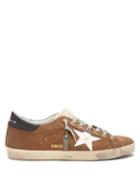 Matchesfashion.com Golden Goose - Superstar Suede Trainers - Mens - Brown Multi