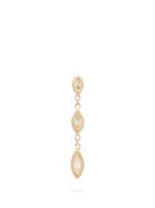 Matchesfashion.com Jacquie Aiche - Single 18kt Gold & Diamond Drop Earring - Womens - Gold