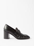 The Row - Loafer 75 Leather Pumps - Womens - Black