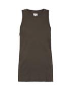 Matchesfashion.com Maison Margiela - Ribbed Knit Cotton Jersey Tank Top - Mens - Black