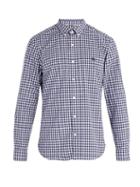 Matchesfashion.com Burberry - Navy Gingham Check Cotton Shirt - Mens - Navy