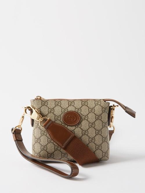 Gucci - Gg Supreme Crossbody Bag - Mens - Brown