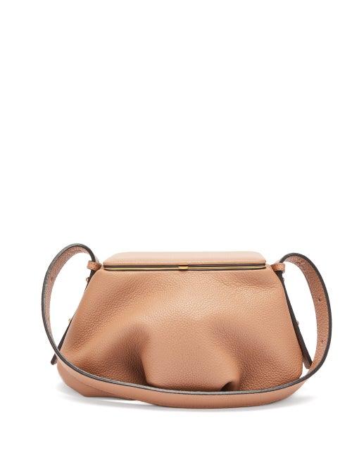 Matchesfashion.com Lutz Morris - Bates Small Grained-leather Shoulder Bag - Womens - Beige