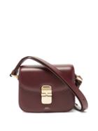 Matchesfashion.com A.p.c. - Grace Mini Leather Cross-body Bag - Womens - Burgundy