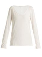 The Row Alexton Scoop-neck Cotton Top