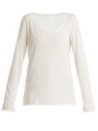 The Row Alexton Scoop-neck Cotton Top