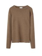 Lemaire - Dropped-shoulder Sweater - Mens - Dark Beige
