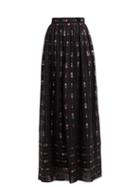 Matchesfashion.com Gucci - Geometric Fil Coup Crepe Skirt - Womens - Black Multi