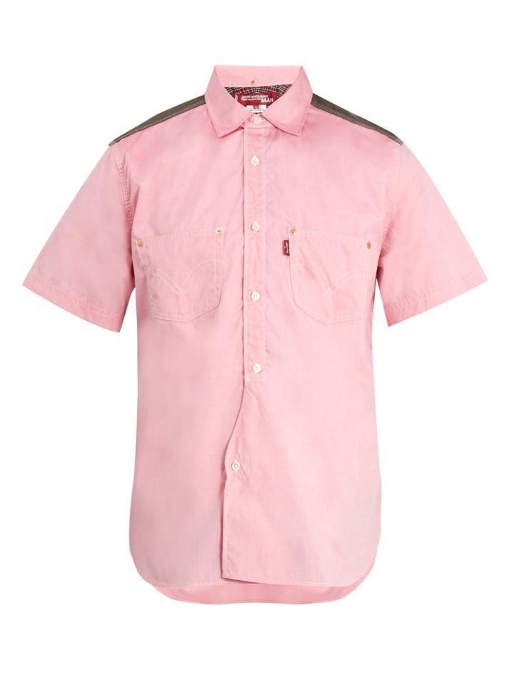 Junya Watanabe X Levi's Short-sleeved Cotton-poplin Shirt