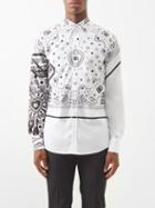 Dolce & Gabbana - Pailsey-print Cotton-poplin Shirt - Mens - White