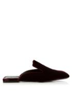 Jil Sander Velvet Slipper Shoes